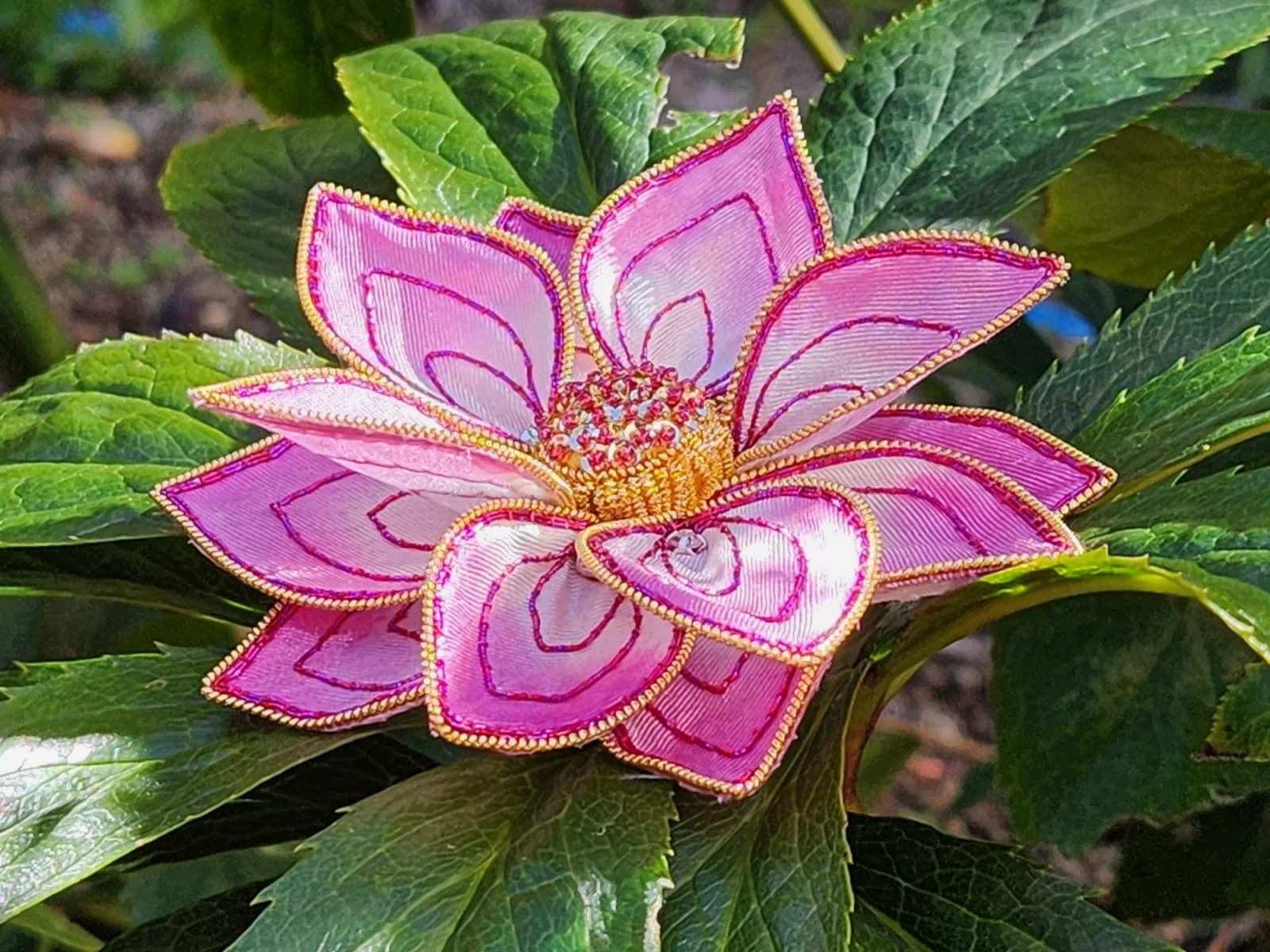 Introduction to Embroidery: The Sacred Lotus