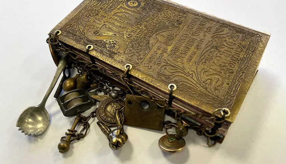 Metal Etching & Coptic Stitching Make a Bound Book