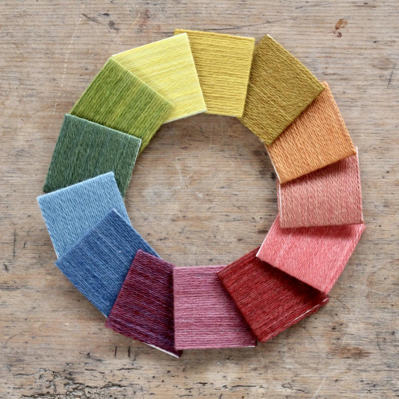 Natural Dye Colour Rainbow: Wool